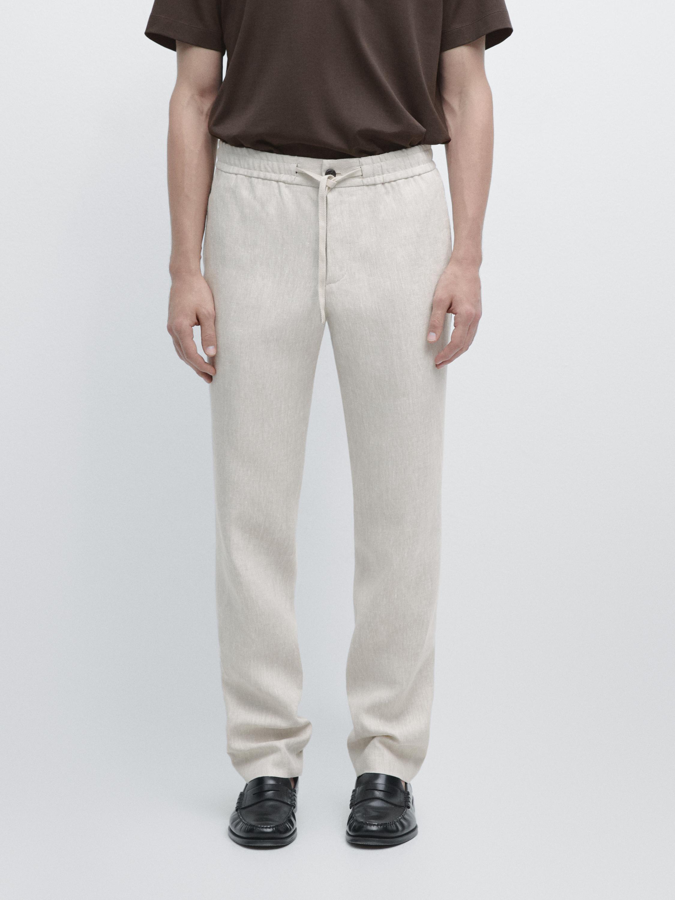 Pantalon de jogging en lin